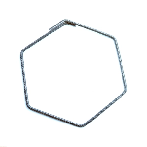 Strzemiona budowlane sześciokątne Fi 26 cm - drut Fi 6mm (żebro)